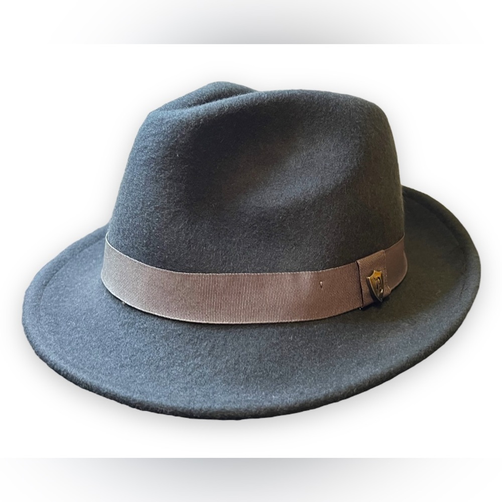 DPC 1921 Dorfman Pacific Co. Mens Black Fedora Hat Size M Hipster Retro